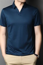 黑色修身亨利领短袖男士夏季Polo衫T恤美式运动健身显肌肉半截袖，男装Polo衫，钱塘6003A(原)4033A