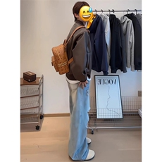 美拉德咖色PU皮衣外套男秋短款潮牌高级感哈灵顿夹克飞行员棒球服，男装夹克，星座1210-1