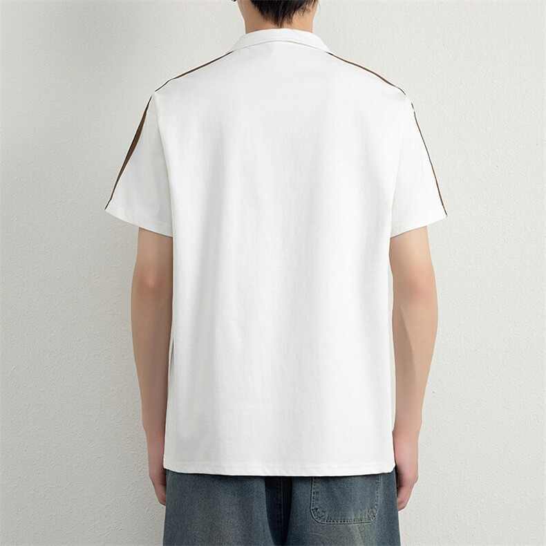 夏季短袖男刺绣翻领POLO衫T恤宽松休闲半袖上衣YD35331-P40,男装Polo衫,星座310B-3