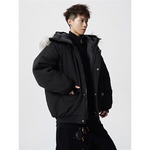 3000件现货可脱卸毛领S-5XL大码涤纶棉衣男MY77917P138控198，男装棉衣，星座226-2