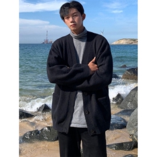 秋季针织开衫外套男宽松V领长袖秋冬百搭帅气毛衣男装外套MYB38，男装针织衫/毛衣，星座1116A（原606A-3）