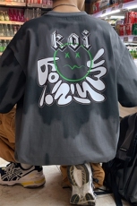 夏装青少年渐变运动纯棉T恤短袖男女创意印花半袖1599-P45控价68，男装T恤，电商A441-1