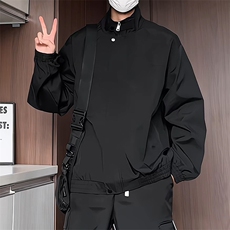 JK201/P65春装新款个性立领外套男潮牌夹克春秋款美式外套，男装夹克，电商基地A050