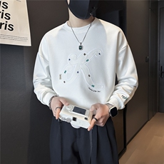 重工刺绣潮流卫衣男社会小伙店主风301C-WY17P68控98加绒P78，男装卫衣，星座301C（原B323）