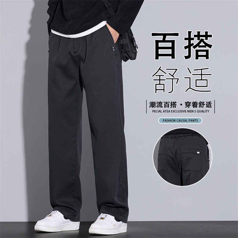 2025秋季新款牛仔裤男士宽松直筒美式潮牌阔腿休闲长裤K6661-P50,男装牛仔裤,星座610（原A335）