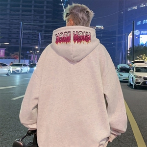 CM105美式重磅连帽卫衣男秋冬潮牌宽松情侣港风oversize外套图片