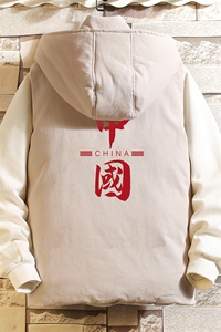 MJ47198-P80 棉马甲男士大码加厚棉背心男坎肩男 砖墙图片