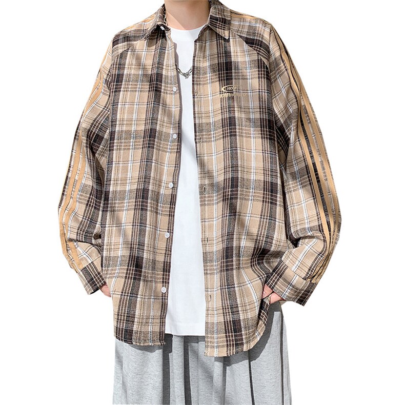 春季衬衫新款宽松休闲男女同款衬衣XZ102B-1-CS2511P55,男装衬衫,星座102B-1