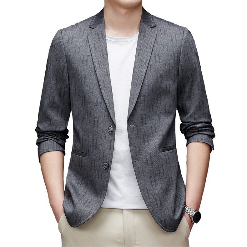 DJ2295钱塘2020-3新款时尚休闲简约秋冬季中年男士西服外套P147,男装西服,钱塘207-3