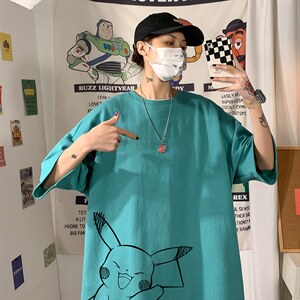 DX17193- P20 纯短袖t恤男大码半袖打底衫宽松体恤衫 港风图片