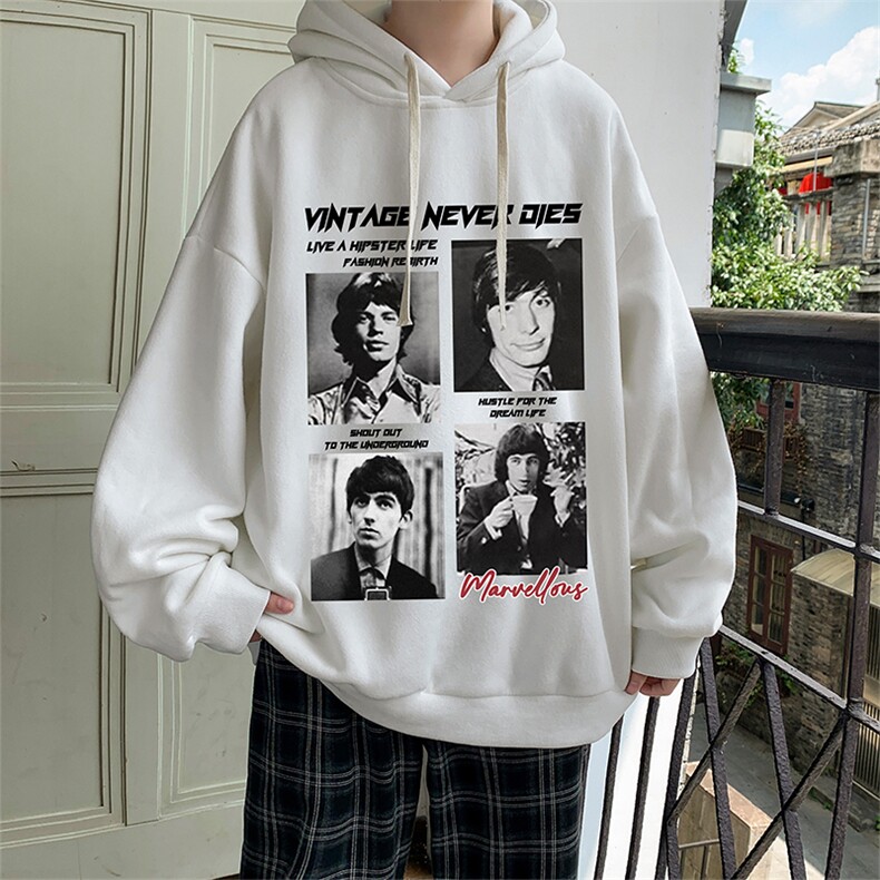 连帽卫衣男大码胖子帽衫大号运动服WY2451-P35图片