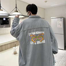 牛仔夹克男大码牛仔外套男茄克NJ77366-P60，男装夹克，电商A040