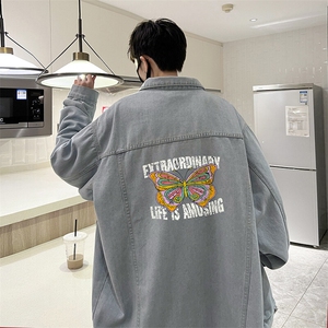 牛仔夹克男大码牛仔外套男茄克 NJ77366-P60图片