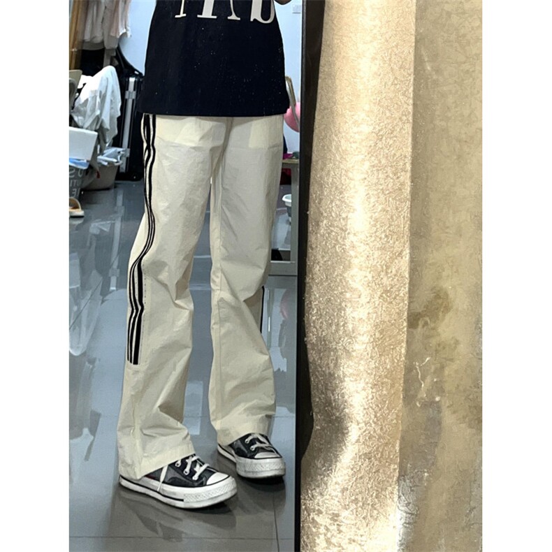 【有货】条纹速干运动裤子男女夏季薄款户外三条杠裤子1217LL-P48,女装休闲裤,星座1007（原301D）