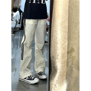 【有货】条纹速干运动裤子男女夏季薄款户外三条杠裤子1217LL-P48图片