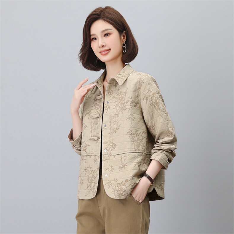 妈妈时尚短外套2025春秋新款中老年女装大码休闲减龄早秋夹克上衣,女装短外套,涵誉