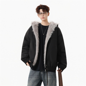 M8601-P95 冬季新款男女同款座山雕连帽棉衣外套图片