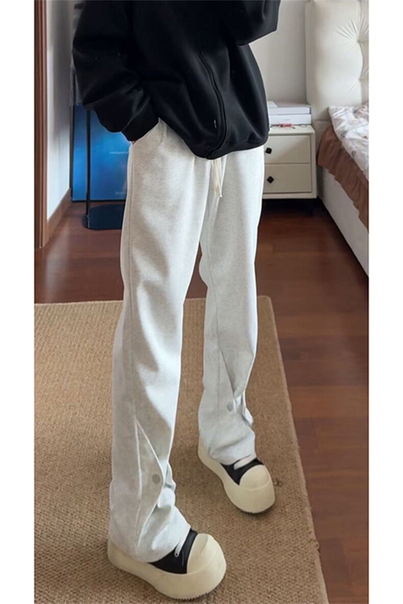 秋冬美式高街vibe运动加绒休闲卫裤货号K2485特P4578加绒P60,男装休闲裤,电商A063