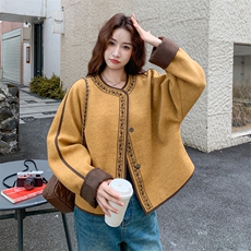 6897数据款大货已出现货夹棉羊毛呢小香风外套P175K268，女装羊绒大衣，2D034