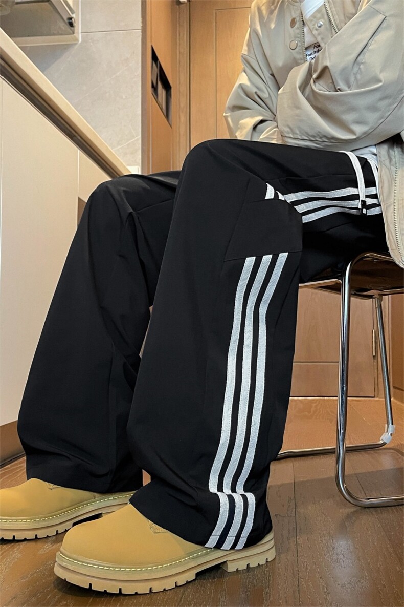 K212/特P35新款休闲裤男女宽松潮流大码直筒裤子春夏垂感速干长裤,男装休闲裤,电商基地A050