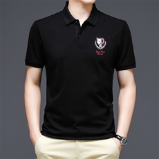 男士免烫短袖t恤薄款夏季中年休闲刺绣半袖POLO衫HM217-P55，男装Polo衫，星座1105-3
