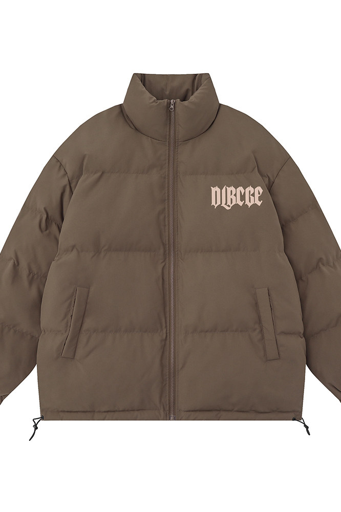 白底23新款冬季时尚百搭立领印花棉服外套MY62061P85控118,男装棉衣,电商A268-1
