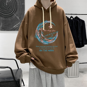 纯棉连帽卫衣男大码运动帽衫宽松薄WY2341-P35 加绒款-P40图片