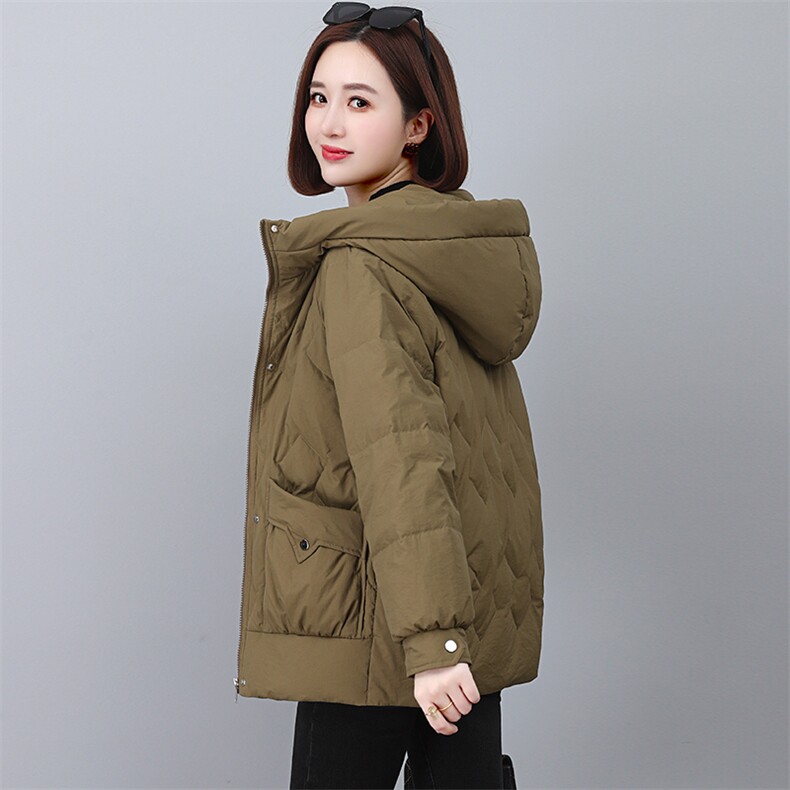 冬季加厚羽绒棉服女中长款2025新款韩版宽松休闲棉衣连帽棉袄外套,女装棉衣/棉服,婷思杰（原婷想服饰）