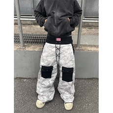 美式复古刺绣白色微喇牛仔裤男2026新款高街直筒修身显瘦裤子春秋，男装牛仔裤，四季星座505