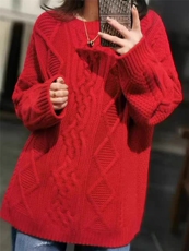 2025年秋季套头时尚百搭通勤简约休闲中长款加厚毛衣，女装羊毛衫，秋虹羊绒