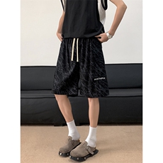扎染灯芯绒裤子男宽松阔腿卫裤痞帅学生休闲长裤D0196-P28，男装休闲裤，星座308B-1