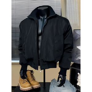 W10576-P60 网图现货 美式飞行夹克外套cleanfit高级感廓形棒球服图片