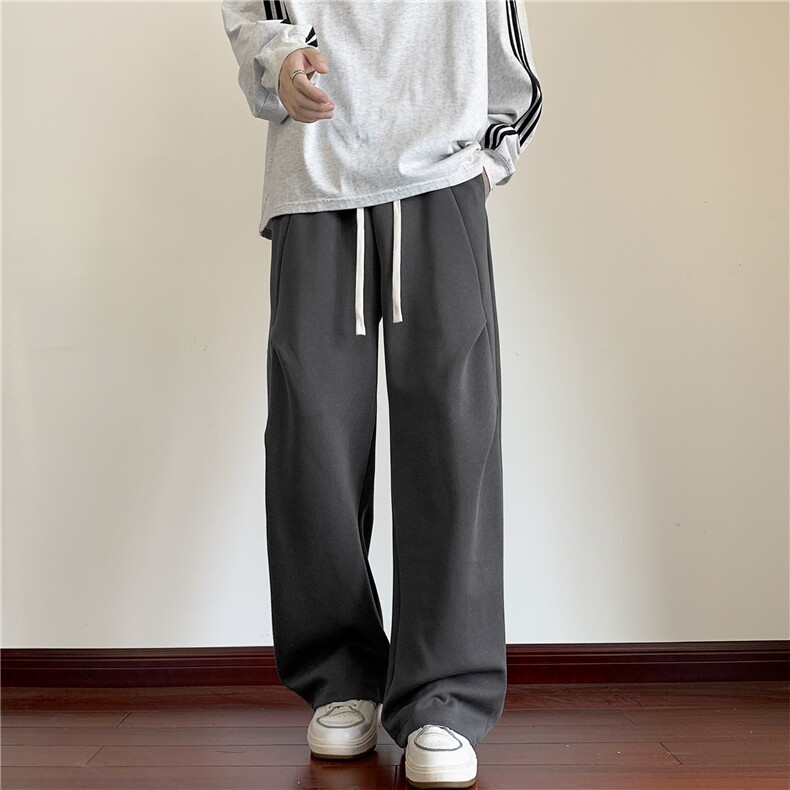 深度库存春夏重磅中性风美式垂感卫裤休闲裤男运动裤K10107-特38,男装休闲裤,电商A099