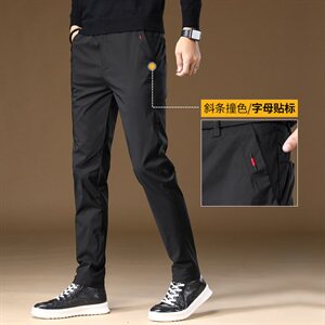 秋冬男裤休闲弹力棉都市修身韩版潮宽松直筒百搭LT8876-P45图片