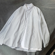 春季新款休闲长袖衬衫少年感简约日系学院上衣外套3410P45，男装衬衫，星座710