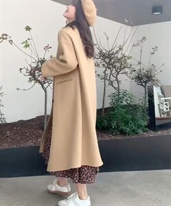 时尚双面羊绒大衣图片