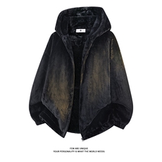 仿兔毛棉衣加绒加厚连帽情侣棉服保暖男女外套D2661-TP70138，男装棉衣，电商A102