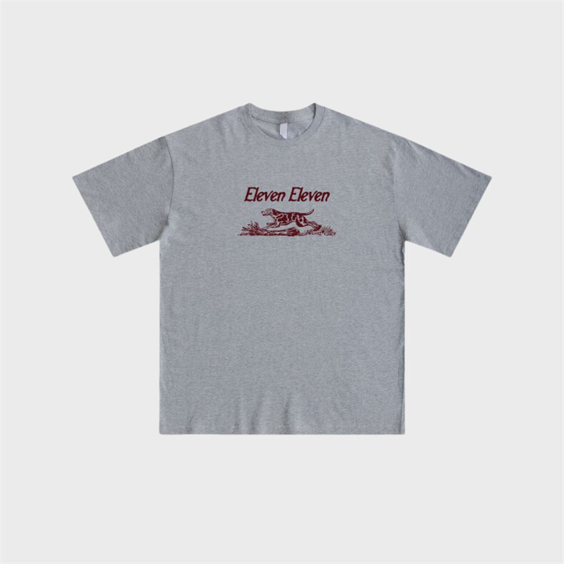 T33-P45-复古vintage英文狗印花短袖（wx：MaMSHu123)，男装T恤，星座112