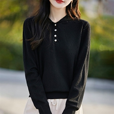 2025新款蕾丝钩花连帽针织衫女洋气减龄长袖气质显瘦减龄打底帽衫，女装针织衫/毛衣，暖烁羊绒
