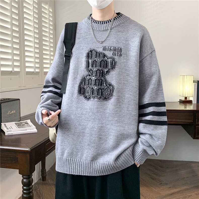 【新品】2025秋冬男士时尚休闲百搭针织连帽毛衣潮流-M289-P50,男装针织衫/毛衣,星座1105-1