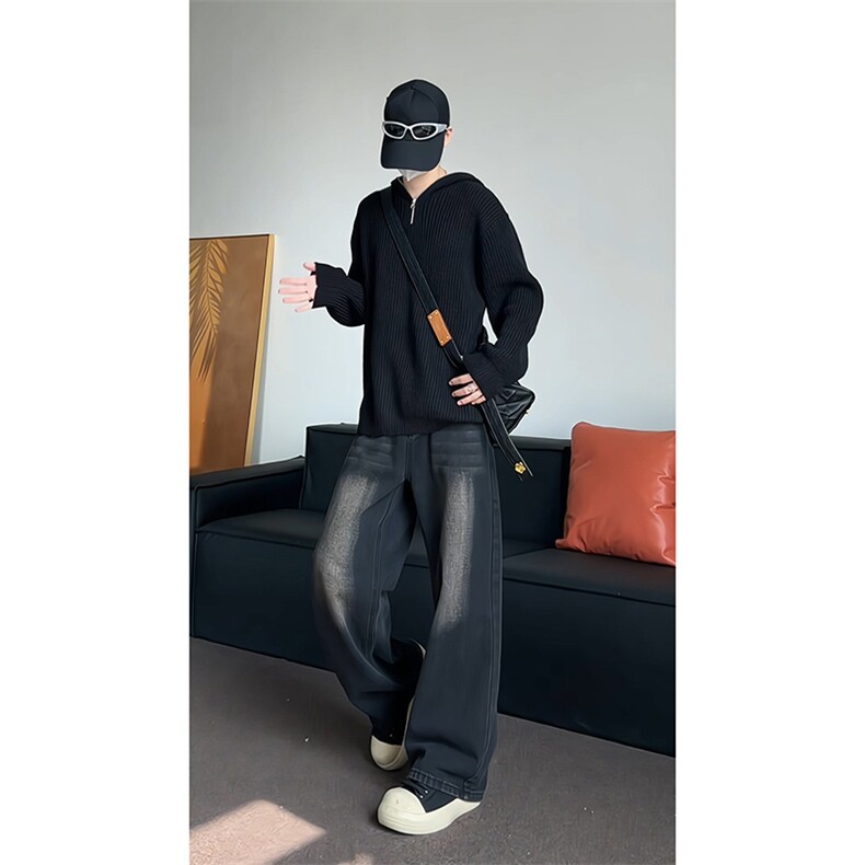 连帽针织衫男毛衣KD654-P55图片