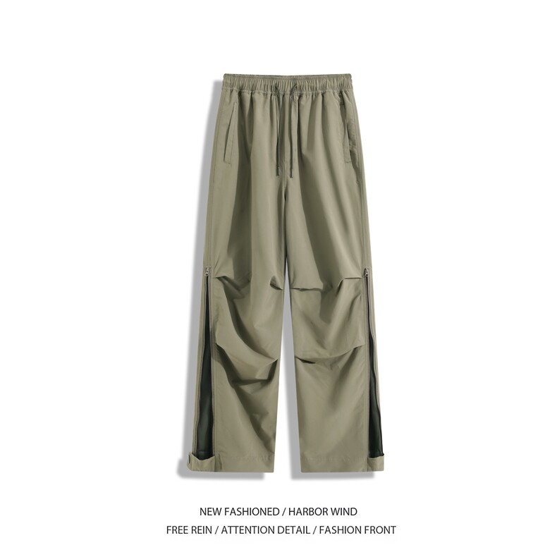 春夏新款户外机能褶皱拉链透气宽松休闲裤B315-K25733-特p36控68,男装休闲裤,电商B315