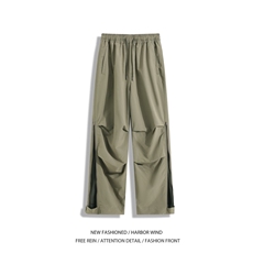 春夏新款户外机能褶皱拉链透气宽松休闲裤B315-K25733-特p36控68，男装休闲裤，电商B315