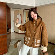 高级感刺绣皮毛一体2600P205K308，女装皮草，2C029