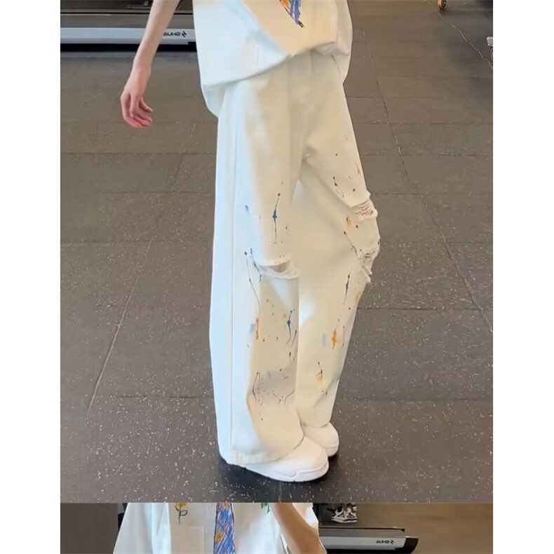 AK2003-P53美式高街潮流痞帅港风复古牛仔裤男神款,女装休闲裤,星座617A-2
