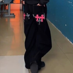 复古工装牛仔裤男秋冬款宽松直筒阔腿痞帅高级感裤子潮流美式高街图片