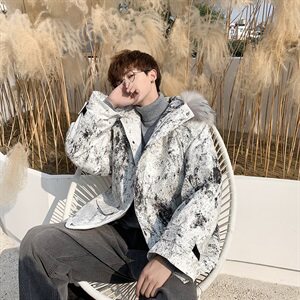 204-MY06 棉服男潮牌ins 潮流 2021新款棉衣冬季外套棉图片