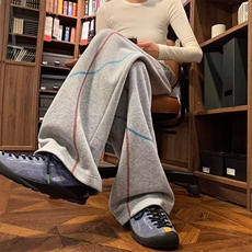 M36-P35运动裤男士2025春季新款休闲宽松直筒长裤男生美式潮，女装休闲裤，电商B323A