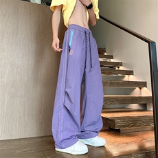 冰丝长裤垂感薄款休闲裤模特红地板图现货C323-1-K6603-TP30，男装休闲裤，电商C323-1