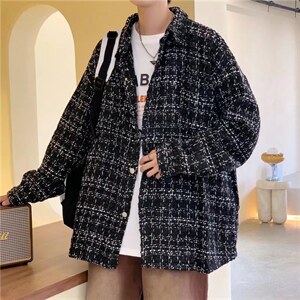 小香风外套男春秋季2023新款潮牌韩风宽松棒球服夹克  W3551-P55图片